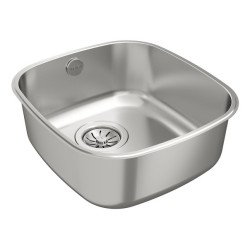 Teka BE 34.37 Fregadero encastrado bajo encimera Rectangular Acero inoxidable