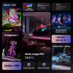 Hisense 65E7Q PRO 165,1 cm (65") 4K Ultra HD Smart TV Wifi Negro 385 cd   m²