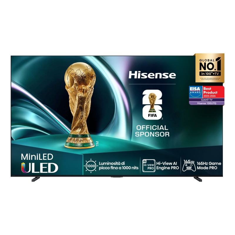 Hisense 100U7Q 2,54 m (100") 4K Ultra HD Smart TV Wifi Negro