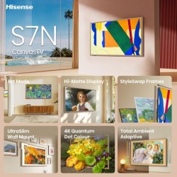 Hisense 55S7NQTUK 139,7 cm (55") 4K Ultra HD Smart TV Wifi Oro 400 cd   m²