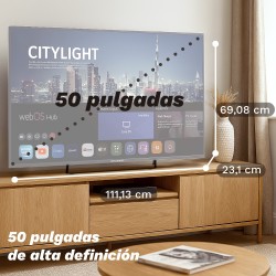 Grunkel QLED-5025W Televisor 127 cm (50") 4K Ultra HD Smart TV Wifi Negro