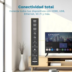 Grunkel LED-24PBW Televisor 61 cm (24") HD Smart TV Wifi Negro