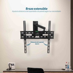 Grunkel SP-42X41AT soporte para TV 139,7 cm (55") Negro