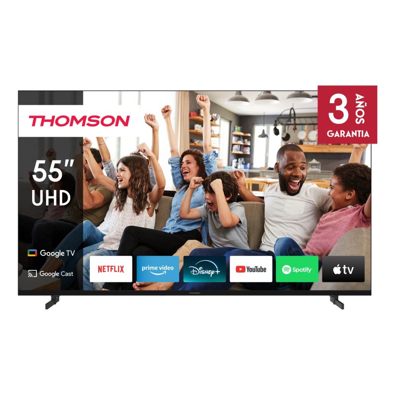 Thomson 55UG4S14 Televisor 139,7 cm (55") 4K Ultra HD Smart TV Wifi Negro
