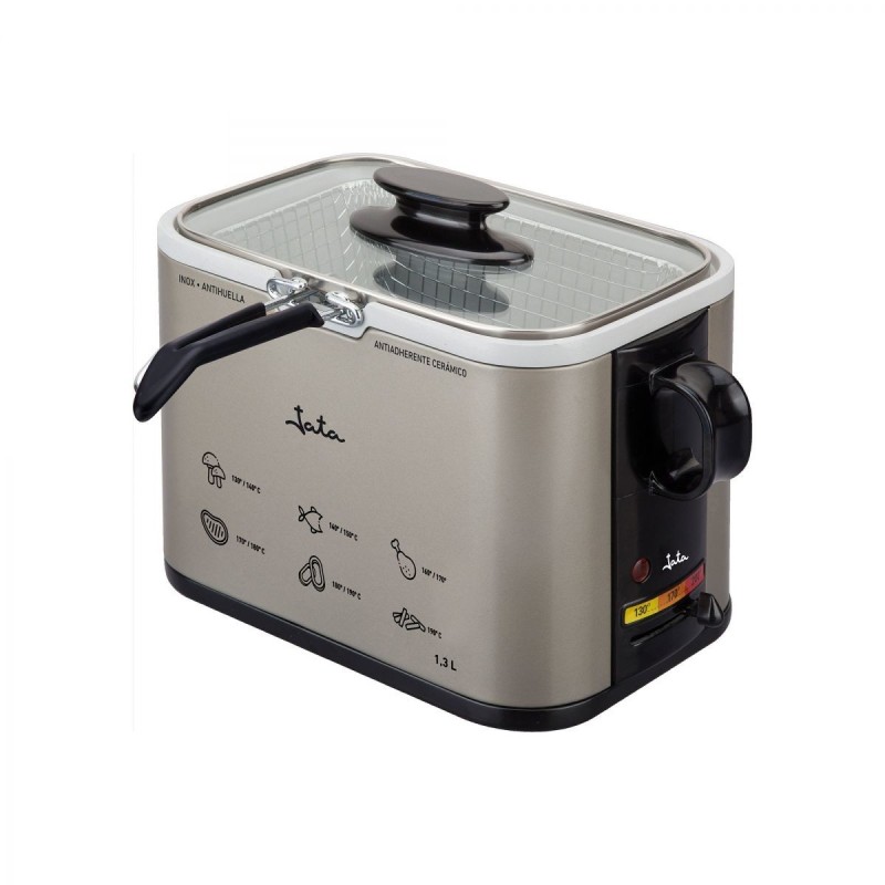 JATA FR326E freidora Sencillo 1,3 L 1000 W Acero inoxidable