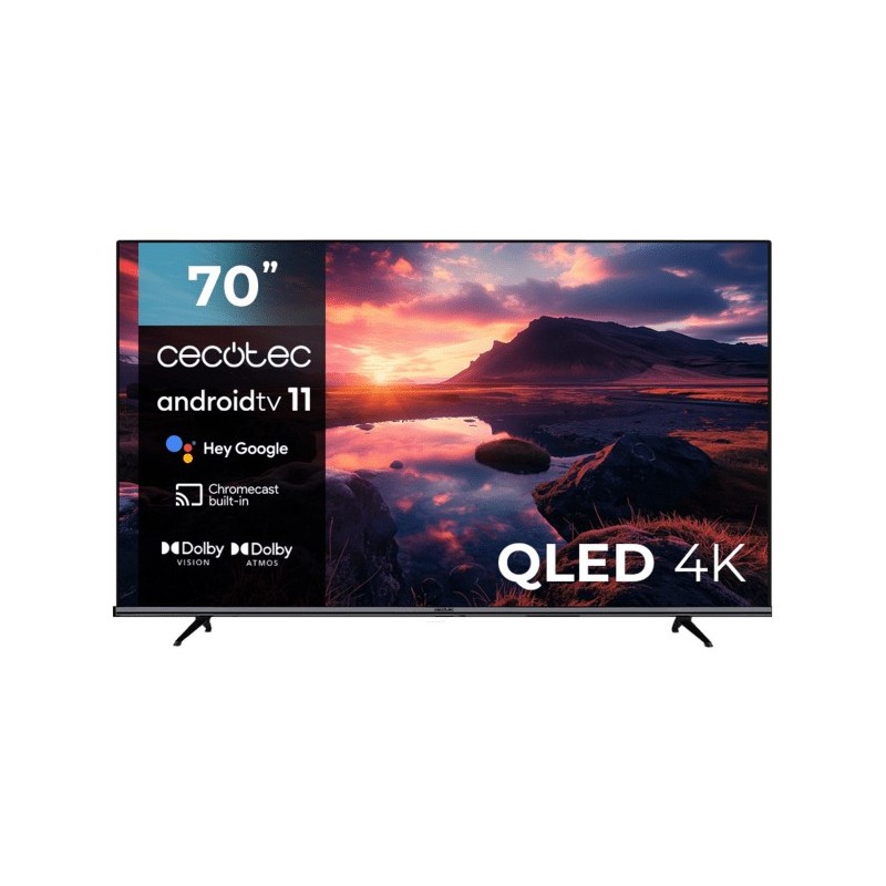 Cecotec 02617 Televisor 177,8 cm (70") 4K Ultra HD Smart TV Wifi Negro