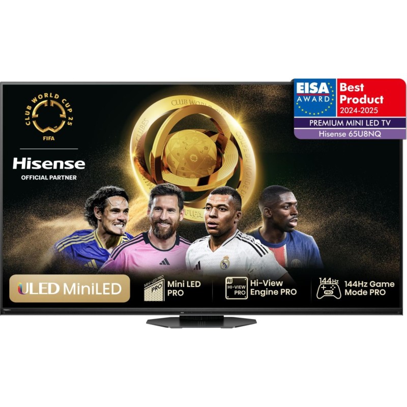 Hisense 65U8NQ 165,1 cm (65") 4K Ultra HD Smart TV Wifi Gris 3000 cd   m²