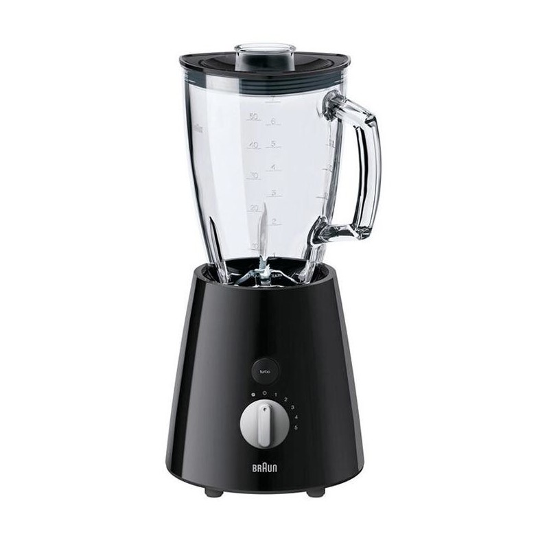 Braun JB 3060 0,5 L Batidora de vaso 800 W Negro, Plata