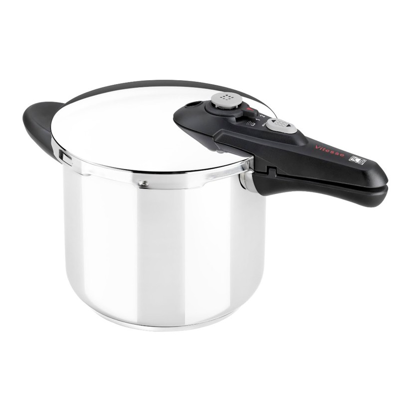 BRA A185101 olla a presión 4 L Plata