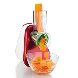 Moulinex DJ7535 cortador de verduras en espiral o rallador eléctrico Plástico Rojo