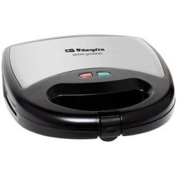 Orbegozo SW 6000 sandwichera 800 W Negro, Acero inoxidable
