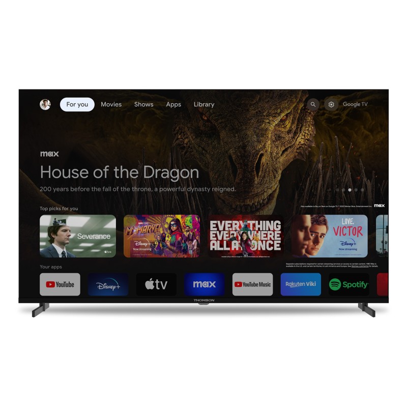 Thomson G63 Series 50UG4S14 Televisor 127 cm (50") 4K Ultra HD Smart TV Wifi Negro