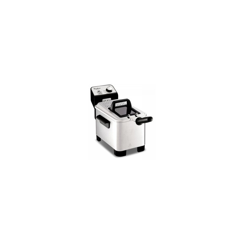 Moulinex AM3380 freidora Sencillo 3 L Independiente 2300 W Acero inoxidable