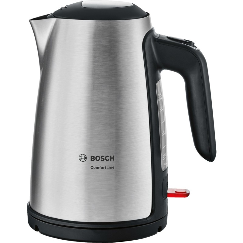 Bosch TWK6A813 tetera eléctrica 1,7 L 2400 W Negro, Acero inoxidable