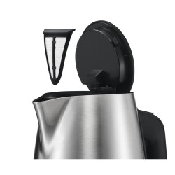 Bosch TWK6A813 tetera eléctrica 1,7 L 2400 W Negro, Acero inoxidable