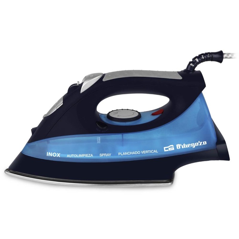 Orbegozo SV 2680 plancha Plancha a vapor Suela de acero inoxidable 2600 W Negro, Azul
