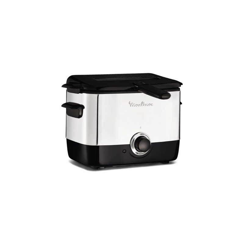 Moulinex AF220010 freidora Sencillo 1 L Independiente 1000 W Negro, Acero inoxidable