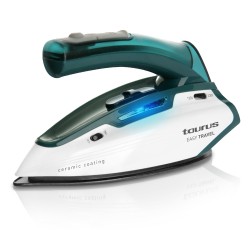 Taurus Easy Travel Plancha a vapor Suela de cerámica 1100 W Verde, Blanco