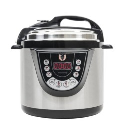 Cecotec 02003 olla a presión 6 L Negro, Acero inoxidable 1000 W
