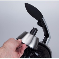 JATA EX611 exprimidor Exprimidor eléctrico con brazo 160 W Negro, Acero inoxidable