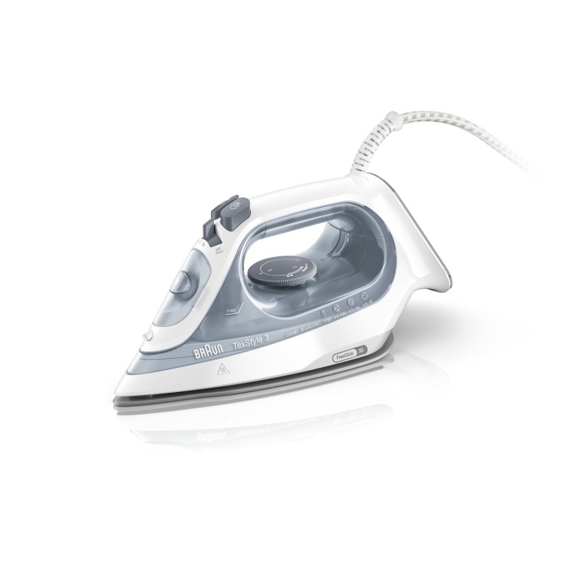 Braun TexStyle 3 SI3054GY Plancha a vapor Suela de cerámica 2400 W Gris