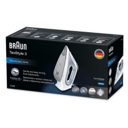 Braun TexStyle 3 SI3054GY Plancha a vapor Suela de cerámica 2400 W Gris