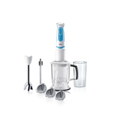 Braun MultiQuick 5 MQ 5060 WH Fit Batidora de inmersión 750 W Azul, Blanco