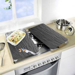 WENKO Ardoise tabla de cocina para cortar Rectangular Vidrio, Plástico Multicolor