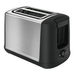 Moulinex LT340811 tostadora 6 2 rebanada(s) Negro, Acero inoxidable