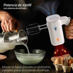 Grunkel AM-25G batidora Batidora de mano 250 W Blanco