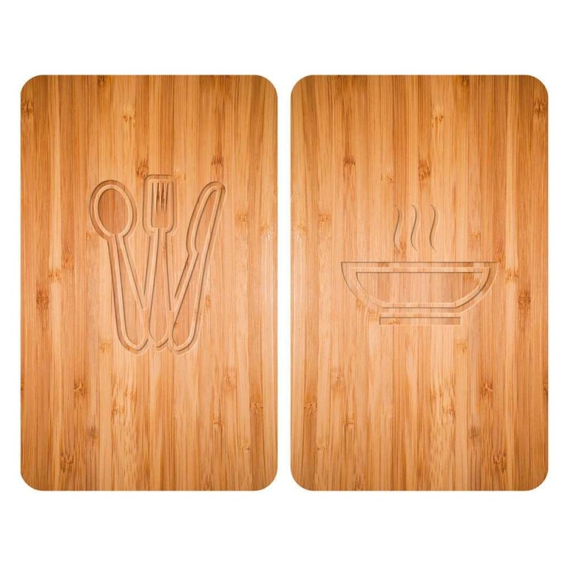WENKO Lunch tabla de cocina para cortar Rectangular Vidrio, Plástico Multicolor