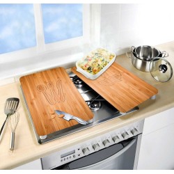 WENKO Lunch tabla de cocina para cortar Rectangular Vidrio, Plástico Multicolor