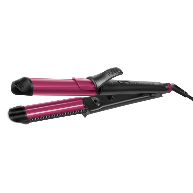 Rowenta For Elite CF4512 Herramienta de peinado con múltiples accesorios Caliente Negro, Rosa 66 W 1,8 m