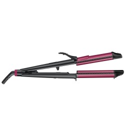 Rowenta For Elite CF4512 Herramienta de peinado con múltiples accesorios Caliente Negro, Rosa 66 W 1,8 m