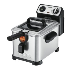 Tefal Filtra Pro FR5111 Sencillo 3 L Independiente 2400 W Freidora Negro, Acero inoxidable
