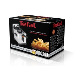 Tefal Filtra Pro FR5111 Sencillo 3 L Independiente 2400 W Freidora Negro, Acero inoxidable