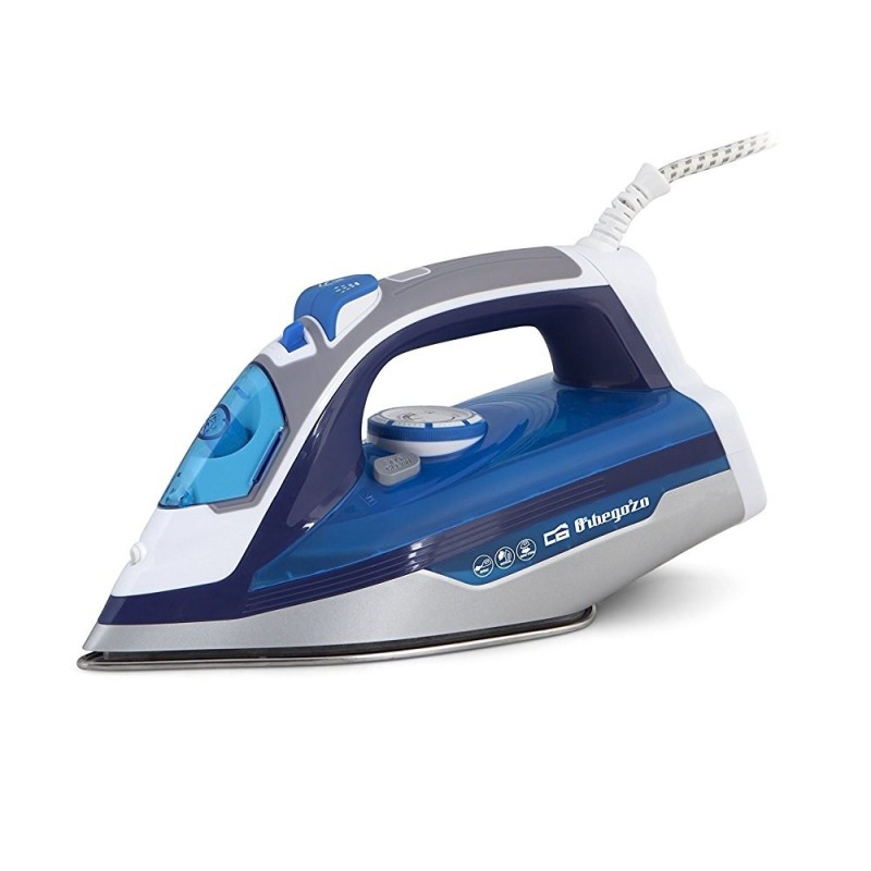 Orbegozo SV 2670 Plancha vapor-seco Suela de cerámica 2600 W Azul, Gris