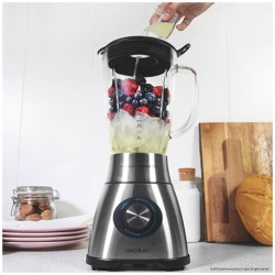 Cecotec Power Black Titanium 1800 Batidora de vaso 1800 W Negro, Acero inoxidable