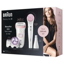 Braun Silk-épil 9 975 Beauty Set 40 pinzas Blanco, Rosa