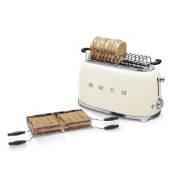 Smeg TSF02CREU tostadora 6 4 rebanada(s) 1500 W Crema de color