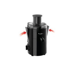 Moulinex JU3708 Licuadora centrífuga 350 W Negro, Acero inoxidable
