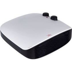 JATA TC95 calefactor eléctrico Interior Negro, Blanco 1800 W Ventilador eléctrico