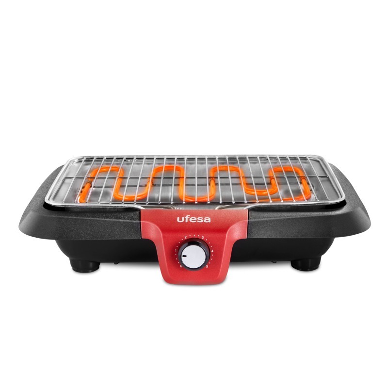 Ufesa BB7640 parrilla de interior 2300 W Negro, Rojo