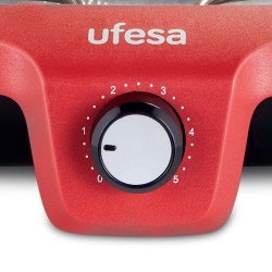 Ufesa BB7640 parrilla de interior 2300 W Negro, Rojo