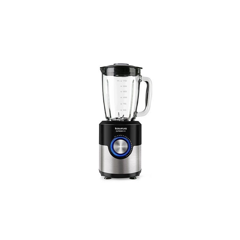Taurus Supreme Mix 1,75 L Batidora de vaso 1200 W Negro, Acero inoxidable