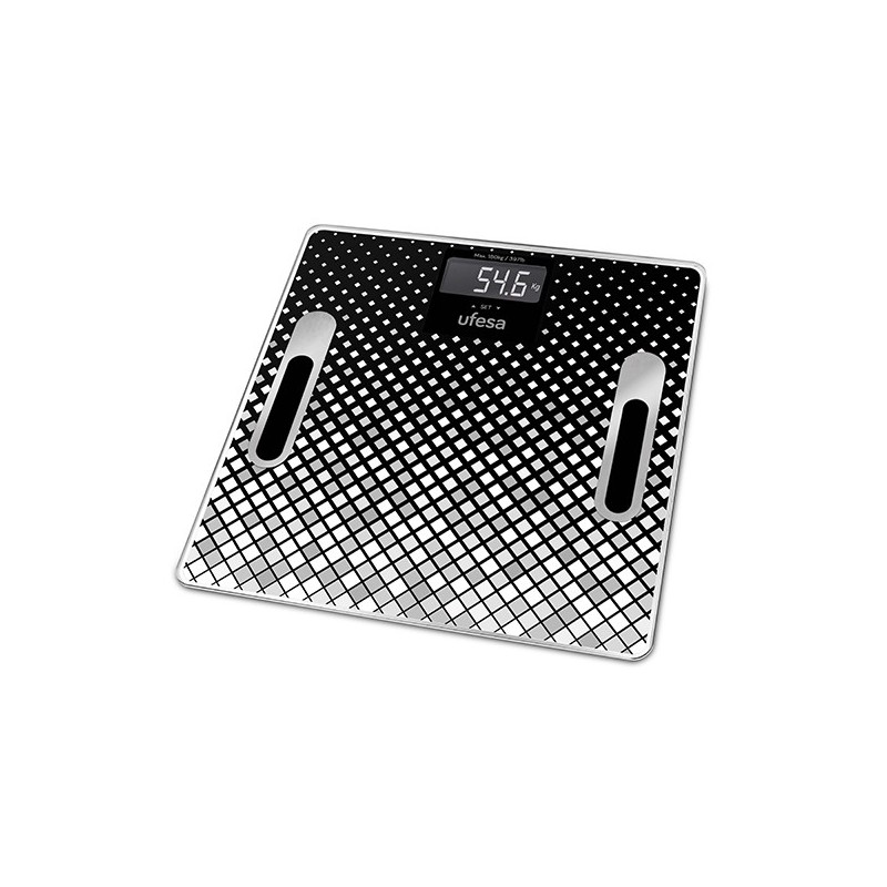 Ufesa BE1855 Plaza Negro, Blanco Báscula personal electrónica