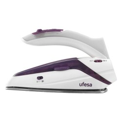 Ufesa PV0500 Plancha vapor-seco Suela de acero inoxidable 1100 W Púrpura, Blanco
