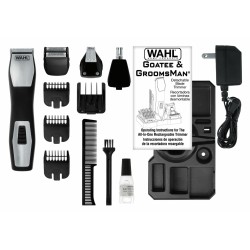 Wahl GroomsMan Pro Batería Negro, Acero inoxidable