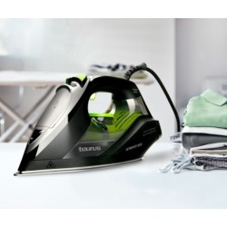 Taurus Geyser ECO 3000 Plancha a vapor Suela antiadherente 3000 W Negro, Verde, Gris