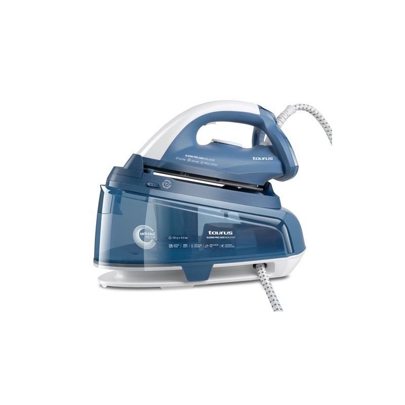 Taurus Pro 2400 Plancha vapor-seco Suela de cerámica 2400 W Azul
